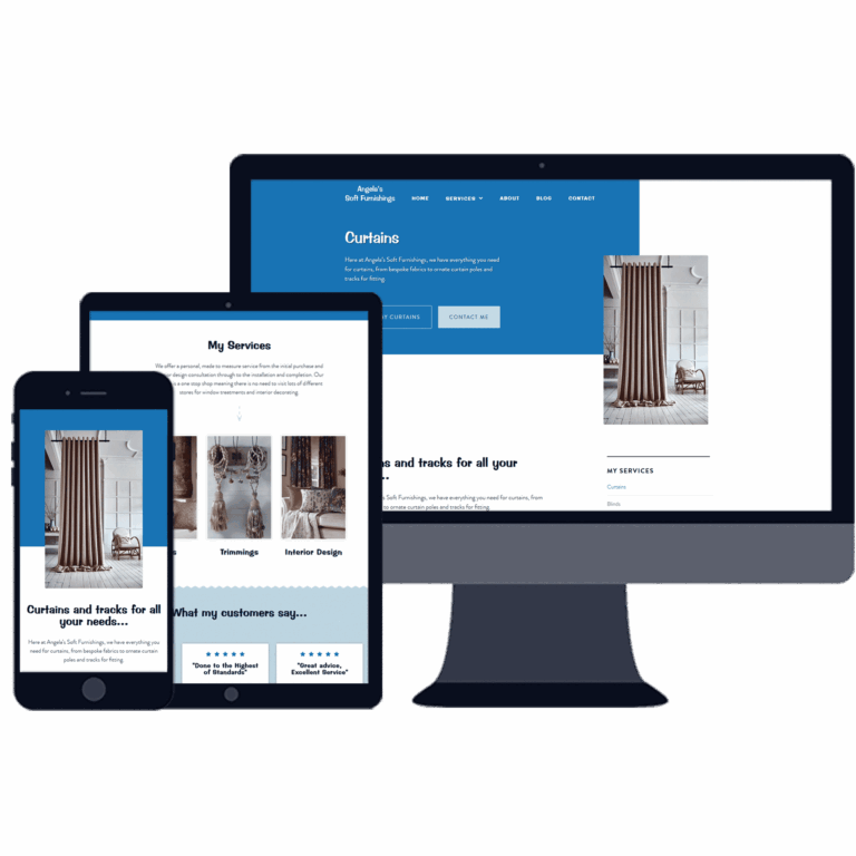 project angelas soft furnishings web responsive