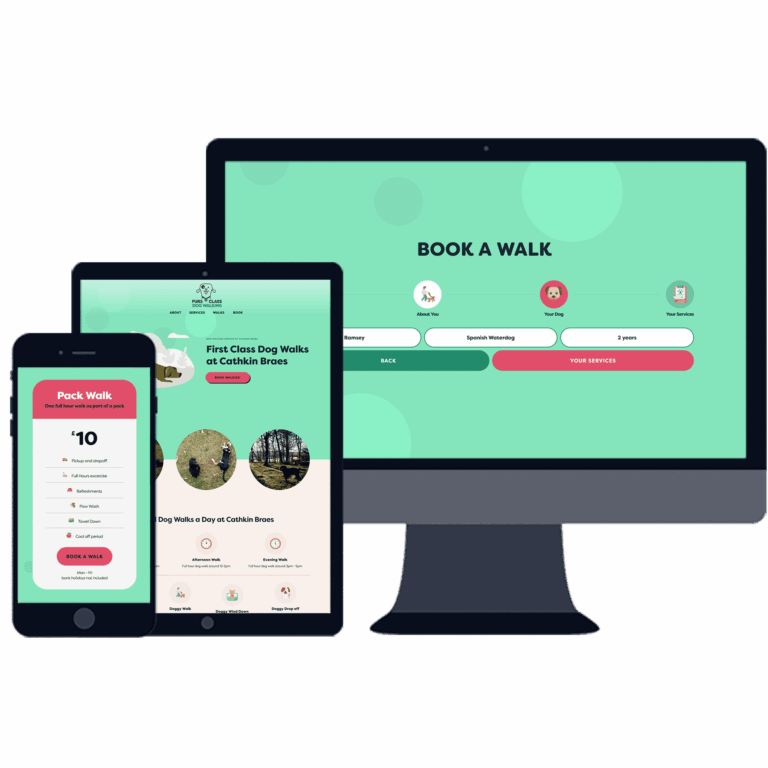 project fursclass dog walking web responsive