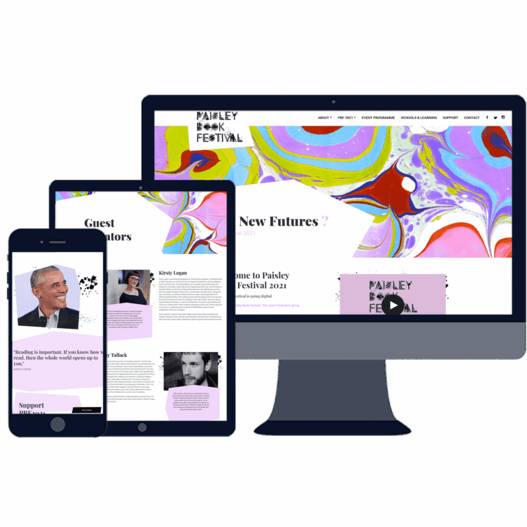 project paisley book festival web responsive
